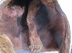 Pre-wwii Us Army Air Corps Air Associates Fur Lined Leather Flight Helmet