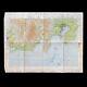 RARE! 1944 WWII B-29 Superfortress Army Air Force Air Mission Map Tokyo Missions