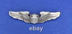 RARE Josiah Odence WWII Sterling Silver U. S. Army Air Force Pilot Wings Corps
