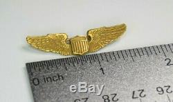 RARE Kinney Co. WWII U. S. Army Air Corps Pilot / Instructor 1 1/2 Wings 10k GF