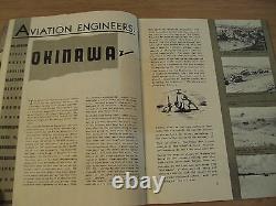 RARE WWII 1945 AV ENGR MagazineU. S. Army AIR ENGINEERSIwo JimaPACIFIC