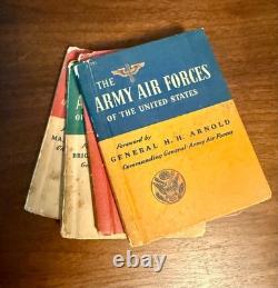 RARE WWII Army Air Forces Military Militaria Books Manuals Set 1943 Rand McNally