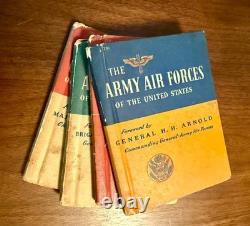 RARE WWII Army Air Forces Military Militaria Books Manuals Set 1943 Rand McNally