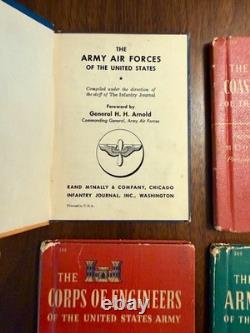 RARE WWII Army Air Forces Military Militaria Books Manuals Set 1943 Rand McNally