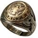 RARE WWII Solid Sterling Silver Gold-Tone U. S. Army Air Corps Ring Size7.70
