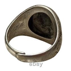 RARE WWII Solid Sterling Silver Gold-Tone U. S. Army Air Corps Ring Size7.70