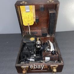 RARE WWII US Army Air Forces USAAF A-10 Aircraft Wood Box Sextant Fairchild Corp
