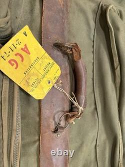 RARE WWII U. S. Army Air Forces Flight Bag Garment Bag Suitcase Clothing Canvas