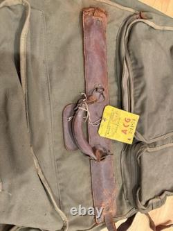 RARE WWII U. S. Army Air Forces Flight Bag Garment Bag Suitcase Clothing Canvas