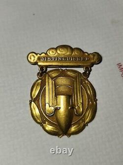 Rare 1926-32 Army Air Force BB&B 14K Gold Distinguished Aerial Gunner Badge Wing