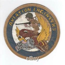 Rare 5-1/4 WW 2 US Army Air Forces Aviation Engineers Leather Patch Inv# L255