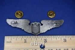 Rare Authentic WWII Service Pilot Wing U. S. Army Air Forces Sterling Silver