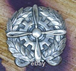 Rare GEMSCO made WWII U. S. Army Air Corps / Force Technician Badge STERLING