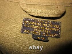 Rare Genuine vintage WWII US Army Air Forces A-4 flight suit size 42