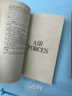 Rare Pair of ID'd WWI WWII Army Air Forces Outline of Courses Books Pilot School