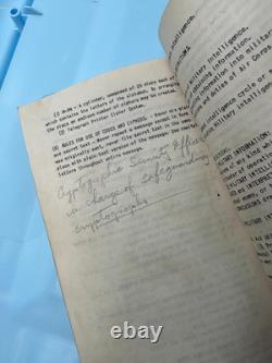 Rare Pair of ID'd WWI WWII Army Air Forces Outline of Courses Books Pilot School