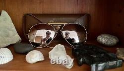 Rare Pre Ray-Ban USA Aviator WWII Rockglas Army Air Corp Sunglasses With Case