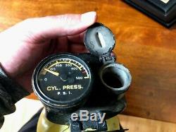 Rare U. S. Wwii Army Air Corps D-2 Walk Around Oxygen Bottle & Bag B-17 B-24