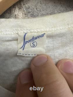 Rare Vintage 1940s 1950s US Army Air Force WWII military t shirt Flock Print