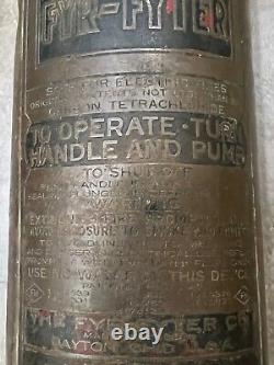 Rare Vintage WW2 Air Corps US Army Type A-2 Fire Extinguisher Fyr-Fyter 1 Quart