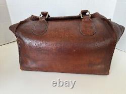 Rare Vintage WWII Army Air Corps Air Force Cadet Leather flight bag Military HTF