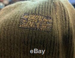 Rare Vintage Ww2 Knitted Skull Cap Hat Air Force Army Usaaf Type A-4 101a