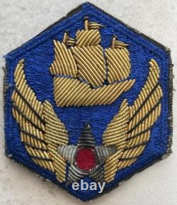 Rare Vintage Wwii Era 6th Aaf Army Air Force Wire Bullion Embroidered Patch