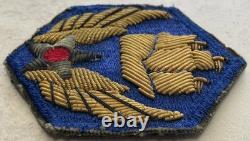 Rare Vintage Wwii Era 6th Aaf Army Air Force Wire Bullion Embroidered Patch
