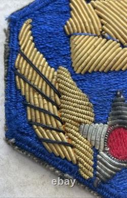 Rare Vintage Wwii Era 6th Aaf Army Air Force Wire Bullion Embroidered Patch