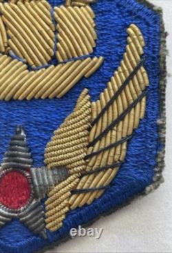 Rare Vintage Wwii Era 6th Aaf Army Air Force Wire Bullion Embroidered Patch
