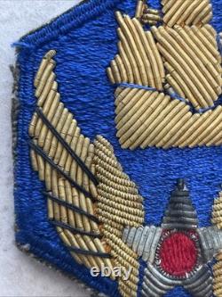 Rare Vintage Wwii Era 6th Aaf Army Air Force Wire Bullion Embroidered Patch