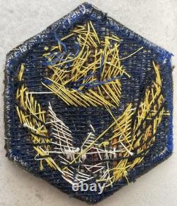 Rare Vintage Wwii Era 6th Aaf Army Air Force Wire Bullion Embroidered Patch