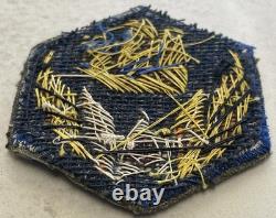 Rare Vintage Wwii Era 6th Aaf Army Air Force Wire Bullion Embroidered Patch