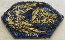 Rare Vintage Wwii Era 6th Aaf Army Air Force Wire Bullion Embroidered Patch