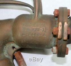 Rare WW2 Army Air Corp. Brass Buckeye Fig 775 Airplane Fuel Nozzle