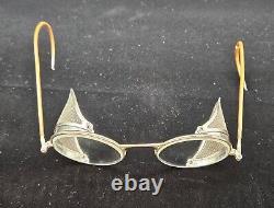 Rare WW2 Army Air Force Welsh Manufacturing Folding Goggles withCase Collectible