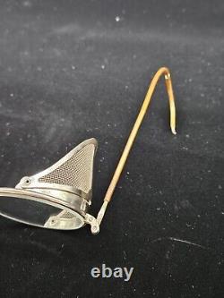 Rare WW2 Army Air Force Welsh Manufacturing Folding Goggles withCase Collectible