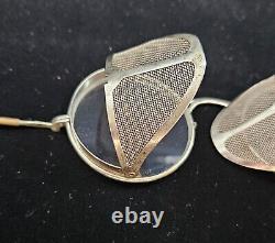 Rare WW2 Army Air Force Welsh Manufacturing Folding Goggles withCase Collectible