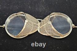 Rare WW2 Army Air Force Welsh Manufacturing Folding Goggles withCase Collectible