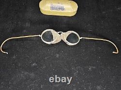 Rare WW2 Army Air Force Welsh Manufacturing Folding Goggles withCase Collectible