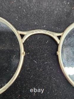 Rare WW2 Army Air Force Welsh Manufacturing Folding Goggles withCase Collectible