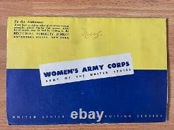 Rare WW2 WWII 1944 WAC Jobs in the Army Pamphlet Poster Air Ground Service Force