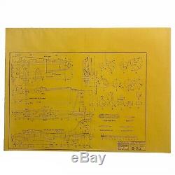 Rare WWII 1944 U. S. Army Air Corps Boeing B-17 Flying Fortress Blueprints Relic