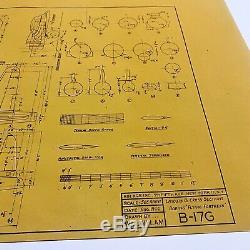 Rare WWII 1944 U. S. Army Air Corps Boeing B-17 Flying Fortress Blueprints Relic