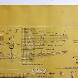 Rare WWII 1944 U. S. Army Air Corps Douglas C-54 Skymaster Blueprint WW2 Relic