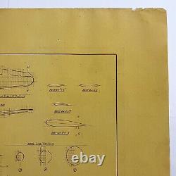 Rare WWII 1944 U. S. Army Air Corps Douglas C-54 Skymaster Blueprint WW2 Relic