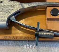 Rare WWII RA Webster Hardness Tester Army Air Force USAAF Aircraft Sheet Metal