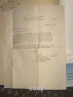 Rare WWII U. S. Reno ARMY Air Base Book Official military documents signed War