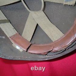 Rare Ww2 Us Army Air Corps M3 Bombers Flak Helmet # 41