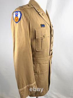 Rare Wwii Us Army Air Force Pilot Aviator Belted Tropical Uniform 1944 Named